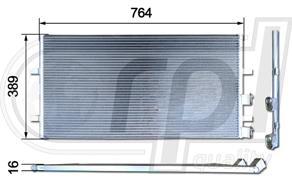 Condenser, air conditioning (APCDFD5043)