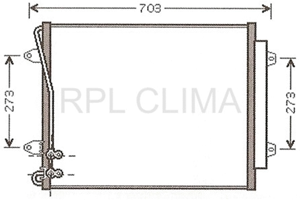 Condenser, air conditioning (APCDVW0021)