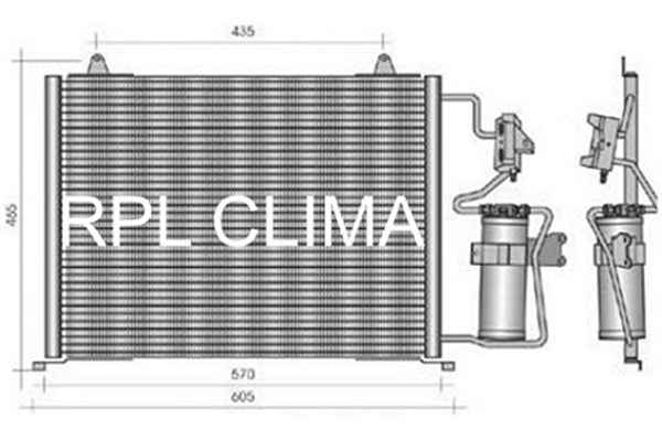 Condenser, air conditioning (APCDRE0015)