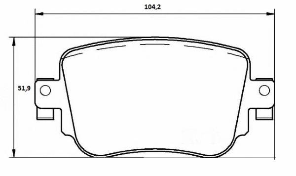 Brake Pad Set, disc brake (MT6360)