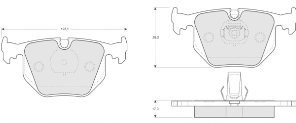 Brake Pad Set, disc brake (MT570)