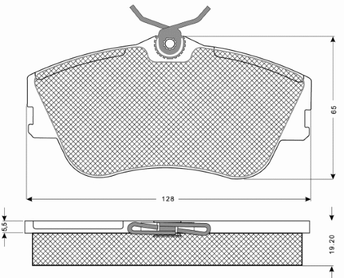Brake Pad Set, disc brake (MT627)