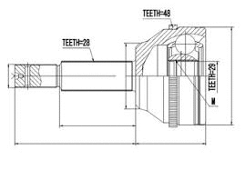 Joint Kit, drive shaft (12161049)