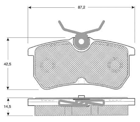 Brake Pad Set, disc brake (MT559)
