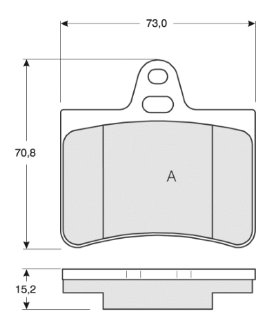 Brake Pad Set, disc brake (MT686)