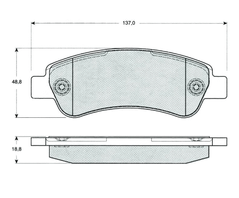 Brake Pad Set, disc brake (MT568)