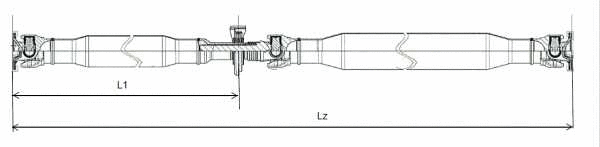 Propshaft, axle drive (MT1337)
