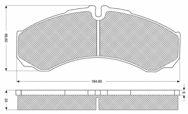 Brake Pad Set, disc brake (MT633)