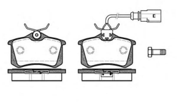 Brake Pad Set, disc brake (MT561)