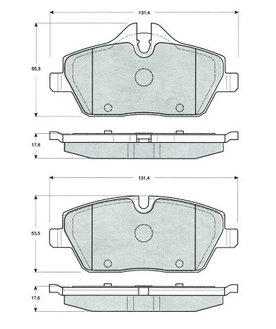 Brake Pad Set, disc brake (MT485)