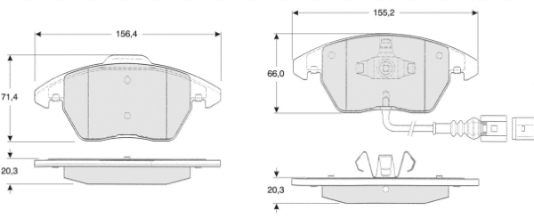Brake Pad Set, disc brake (MT453)