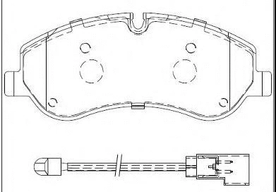Brake Pad Set, disc brake (12119556)