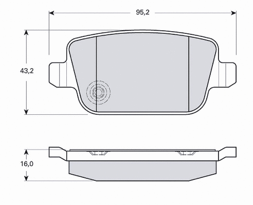Brake Pad Set, disc brake (MT491)
