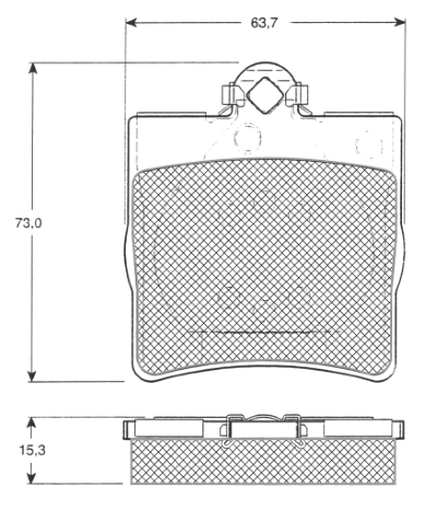 Brake Pad Set, disc brake (MT531)