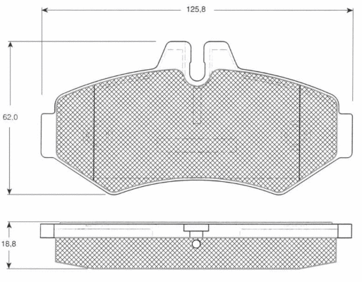 Brake Pad Set, disc brake (MT547)