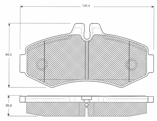Brake Pad Set, disc brake (MT546)