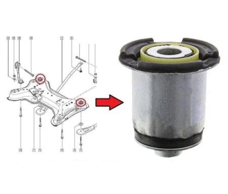 Bushing, axle beam (MT006)