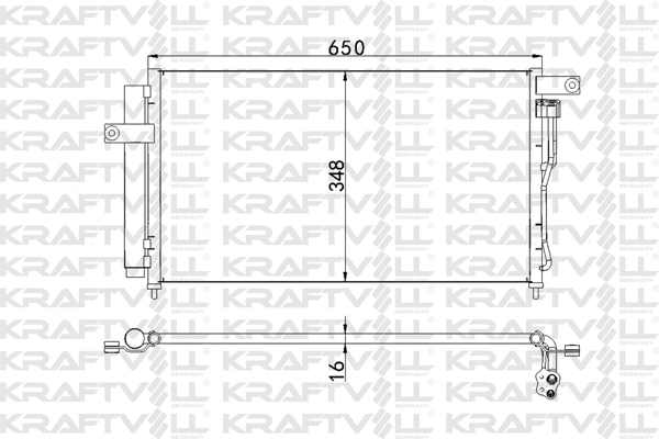 Condenser, air conditioning (08060044)