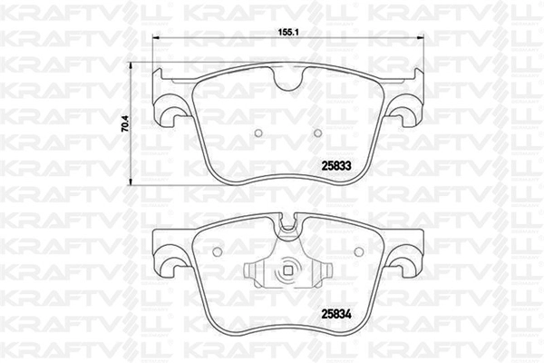 Brake Pad Set, disc brake (07010103)