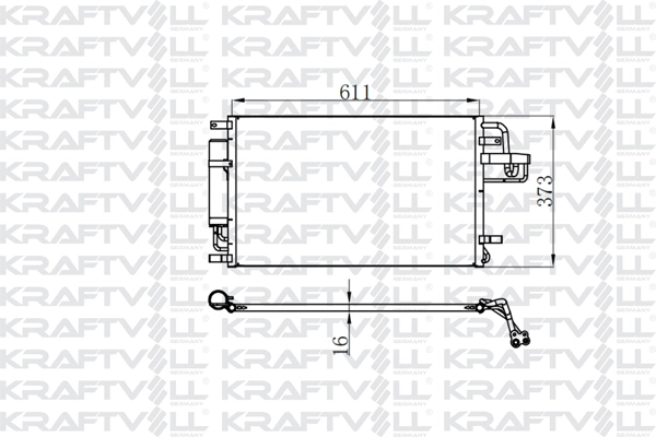 Condenser, air conditioning (08060228)