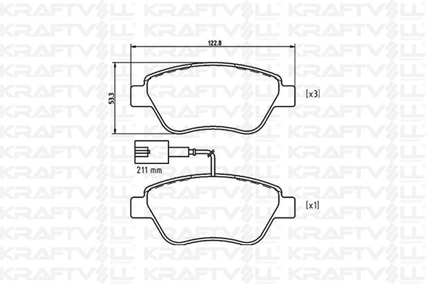 Brake Pad Set, disc brake (07010034)