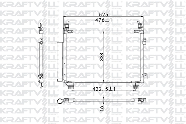 Condenser, air conditioning (08060008)