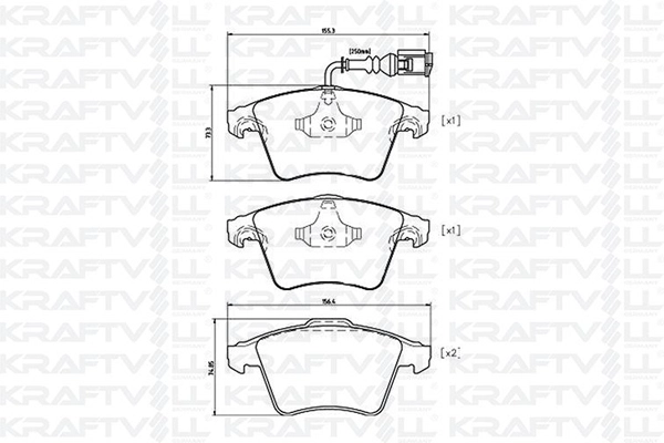 Brake Pad Set, disc brake (07010028)