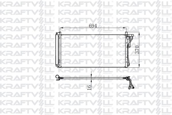 Condenser, air conditioning (08060045)