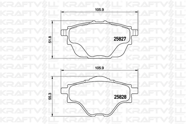 Brake Pad Set, disc brake (07010104)