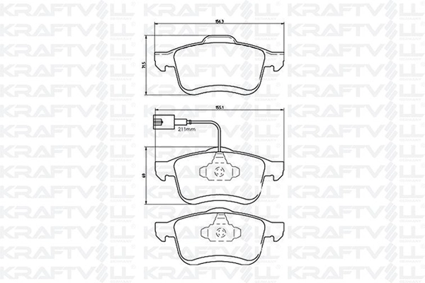 Brake Pad Set, disc brake (07010119)