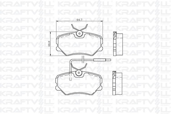 Brake Pad Set, disc brake (07010114)