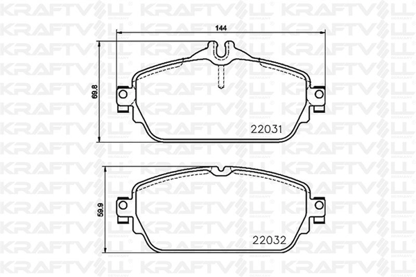 Brake Pad Set, disc brake (07010068)
