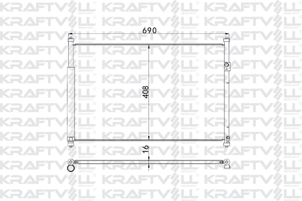 Condenser, air conditioning (08060094)