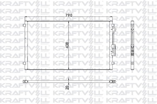 Condenser, air conditioning (08060218)