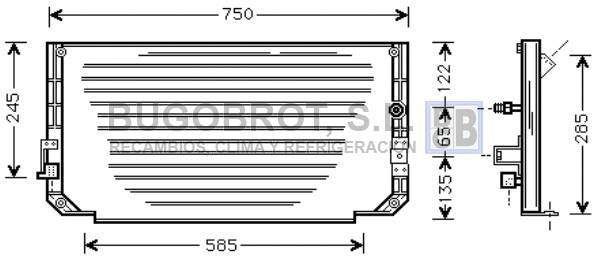 Condenser, air conditioning (62-TO5271)