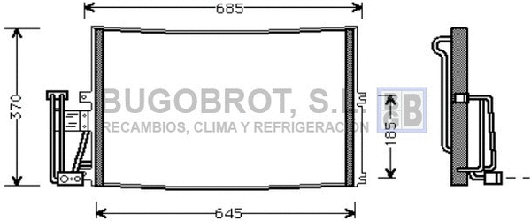 Condenser, air conditioning (62-OL5241)