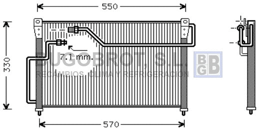 Condenser, air conditioning (62-MZ5107)