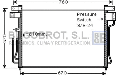 Condenser, air conditioning (62-DN5299)