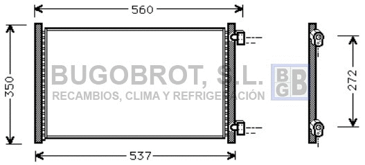 Condenser, air conditioning (62-FT5214)