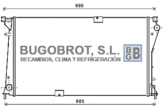 Radiator, engine cooling (40-RT2490)