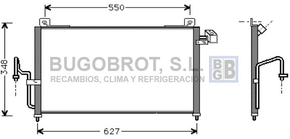 Condenser, air conditioning (62-MZ5147)