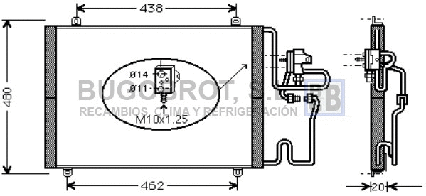 Condenser, air conditioning (62-RT5248)