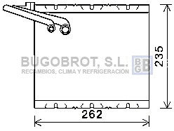 Evaporator, air conditioning (70-VOV157)