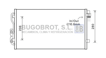 Condenser, air conditioning (62-BW5434)