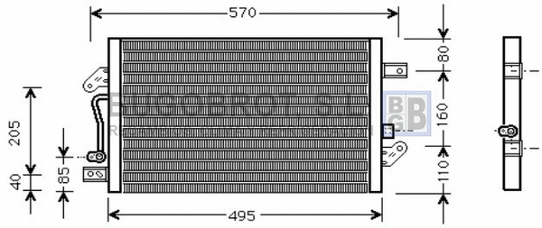 Condenser, air conditioning (62-FT5241)