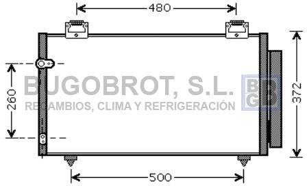 Condenser, air conditioning (62-TO5411)
