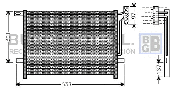 Condenser, air conditioning (62-BW5397)