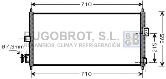 Condenser, air conditioning (62-DN5205)