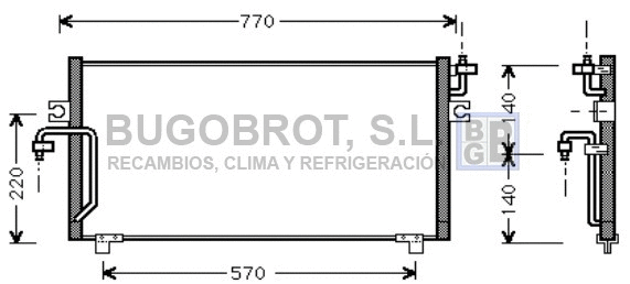 Condenser, air conditioning (62-DN5193)