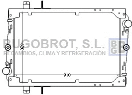 Radiator, engine cooling (40-DF0002)